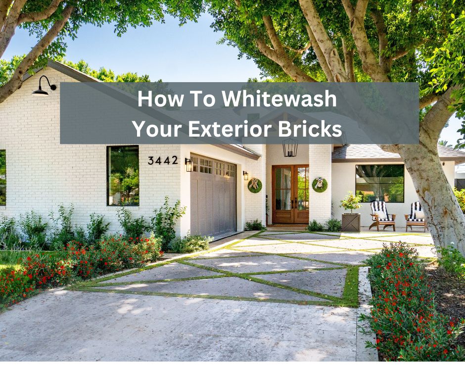 How To Whitewash Your Exterior Brick